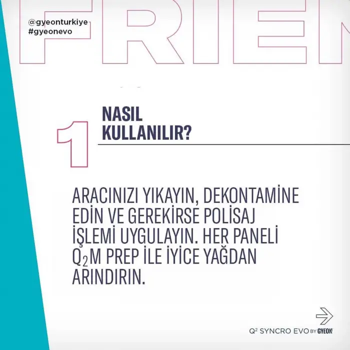 GYEON Q² Syncro EVO Light Box Çift Katman Seramik Kaplama - 30 Ml + 30 Ml