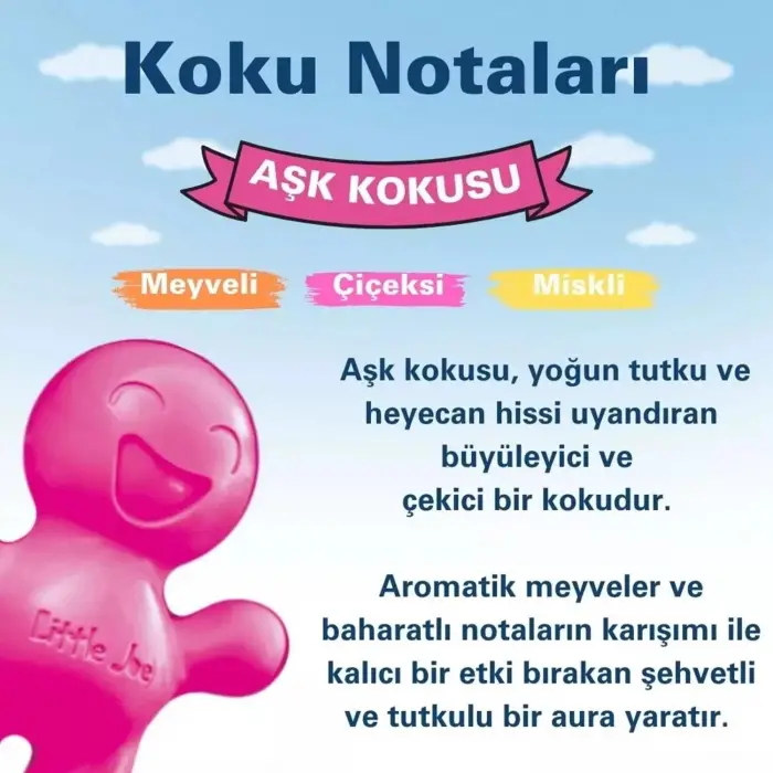 Little Joe Aşk Araç Kokusu (Passion) -45 Gün -Oto Kokusu Kalıcı Klima Parfüm