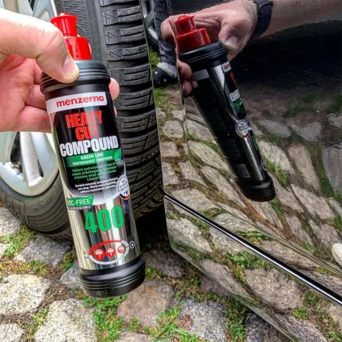 MENZERNA 400 Yeşil Seri Ağır Çizik Giderici Kalın Pasta - 250 ml green line