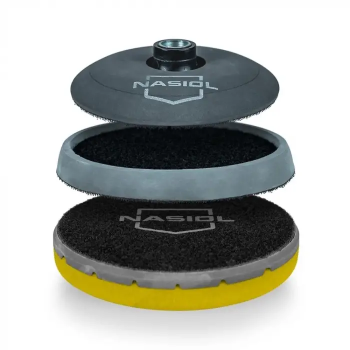 Nasiol Özel Hava Kanallı Polisaj Süngeri/Pedi-Hafif Çizik Giderici-150mm-Sarı