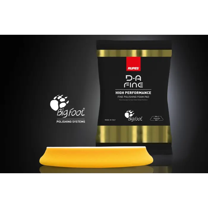 Rupes DA Fine 130/150 mm Orbital Sarı Orta Sert Ara Kat Pasta Süngeri