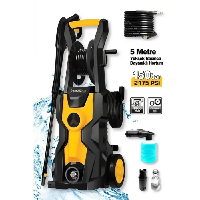 SGS 5400 150 BAR Yüksek Basınçlı Yıkama Makinesi 1800 Watt