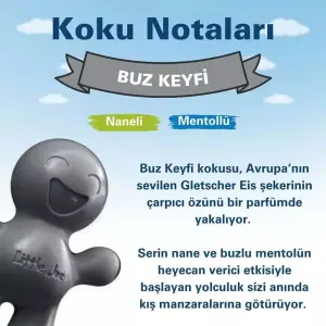 Little Joe Nane Mentol Araç Kokusu (Frosty Delight) -45 Gün -Oto Kokusu Kalıcı Klima Parfüm