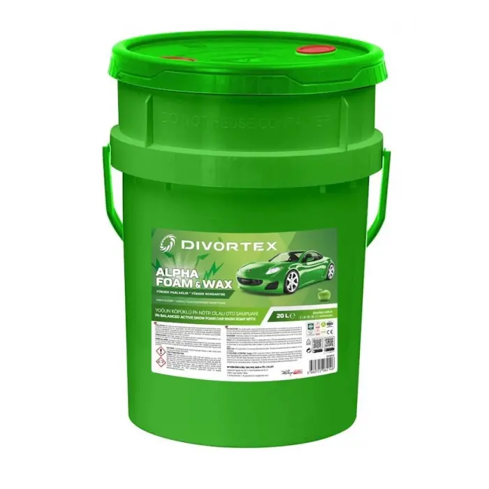 Divortex Alpha Foam Ph Nötr Cilalı Oto Şampuanı Kova 20 lt