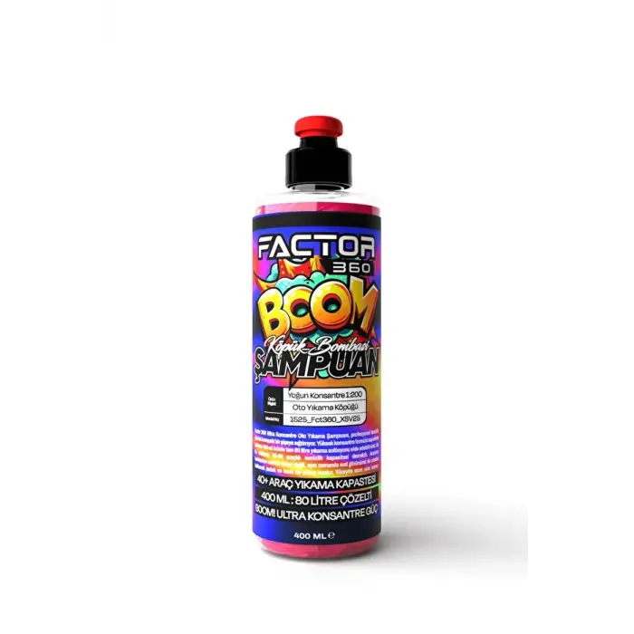 Factor 360 BOOM Yoğun Konsantre Oto Yıkama Şampuanı 400 ML