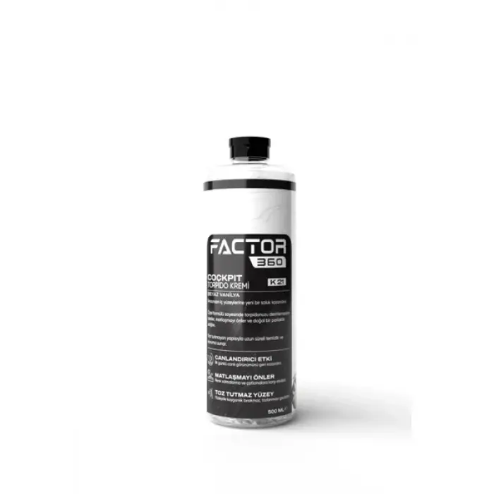Factor360 Cockpit Torpido Kremi Beyaz Vanilya Kokulu 500 ML