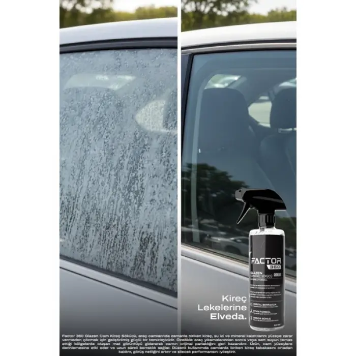 Factor360 Glazen Cam Kireç Sökücü 500 ML