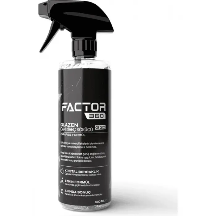 Factor360 Glazen Cam Kireç Sökücü 500 ML