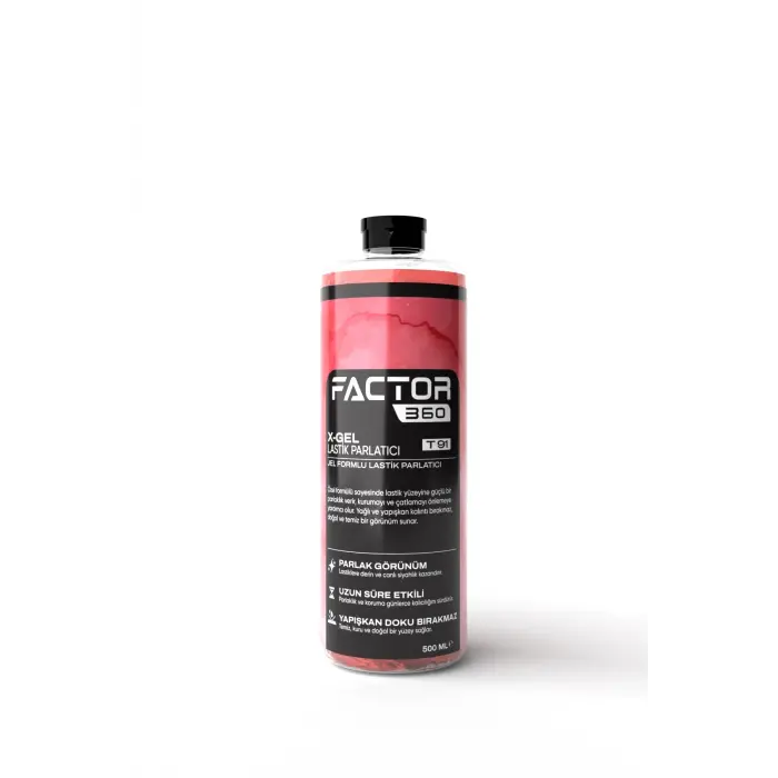 Factor360 X Gel Jel Lastik Parlatıcı 500 ML