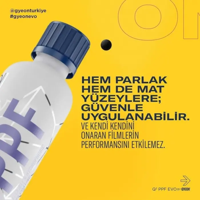 GYEON Q² PPF EVO Folyolara Özel Seramik Kaplama - 50 ml - Araç PPF Kaplama Koruma