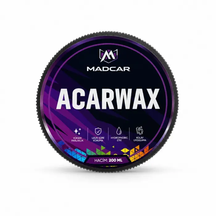 MADCAR ACARWAX – Premium Katı Cila Wax (200 ML)