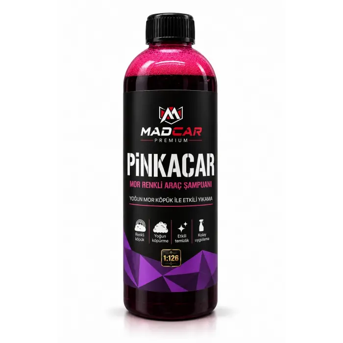 PİNKACAR Mor Renkli Araç Şampuanı – 500 ML