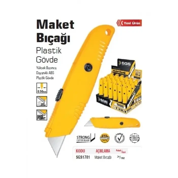 Sgs 1781 Maket Bıçağı