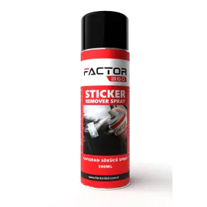 Factor360 Otomobil Araç Yapışkan Etiket Sökücü Aerosol 500ML