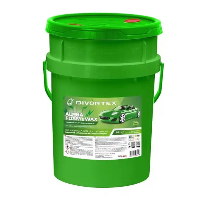 Divortex Alpha Foam Ph Nötr Cilalı Oto Şampuanı Kova 20 lt