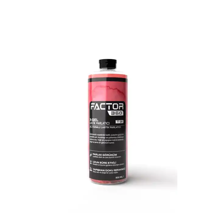 Factor360 X Gel Jel Lastik Parlatıcı 500 ML