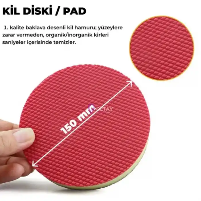 MG PS Kil Diski 150 mm/6 - Kil Pedi Clay Disc Disk Clay Pad Ped