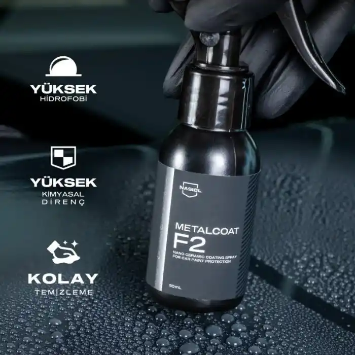 Nasiol Metalcoat F2 Sprey Nano Seramik Kaplama 50ml