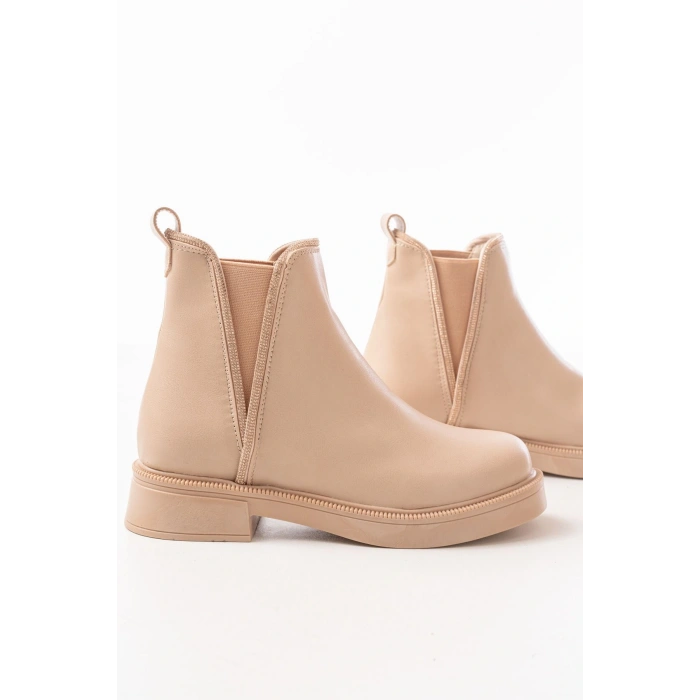 02-02 Nut Taş Aksesuarlı Lastikli Günlük Kadın Bot