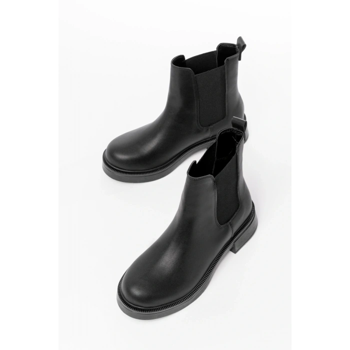 02-2137 Siyah Lastikli Günlük Kadın Bot