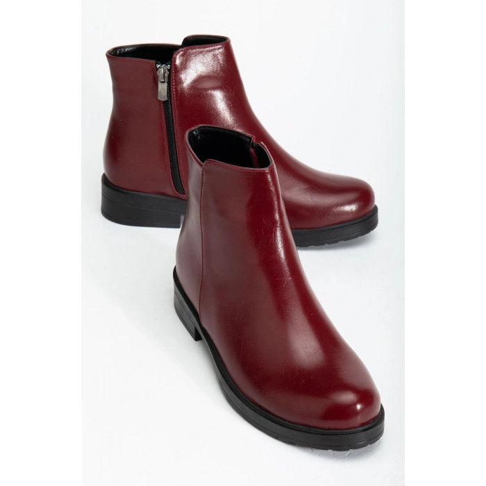 165-204 Bordo Yanki Günlük Kadın Bot