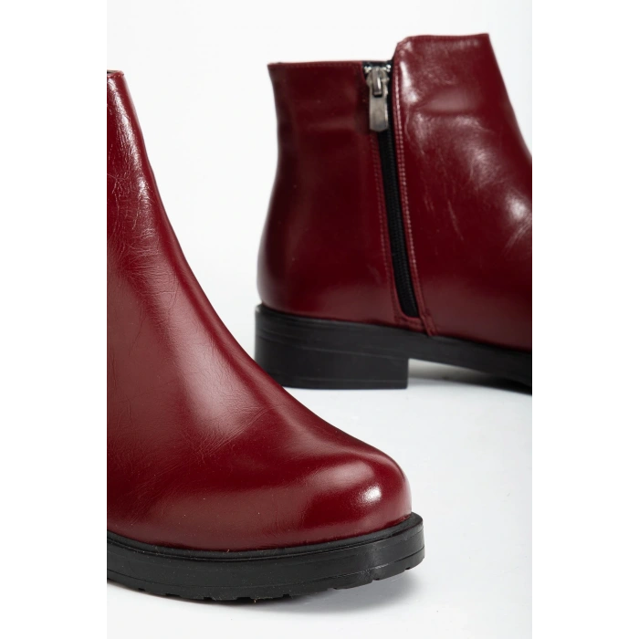 165-204 Bordo Yanki Günlük Kadın Bot