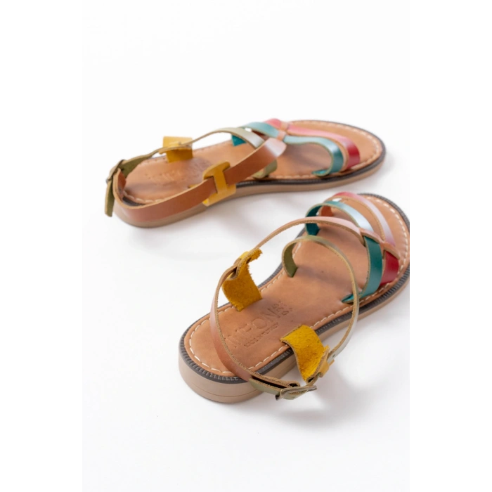 205-05 Multi Ortopedik Hakiki Deri Kadın Sandalet