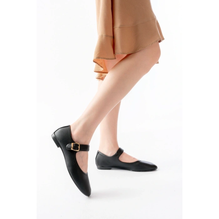 2606 Siyah Baretli Günlük Bayan Ayakkabı