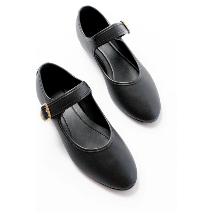 2606 Siyah Baretli Günlük Bayan Ayakkabı