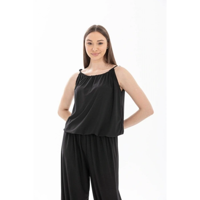 Kadın Rahat Kesim Askılı Bol Paça Sandy Kumaş Fırsat Ürün TulumElbise