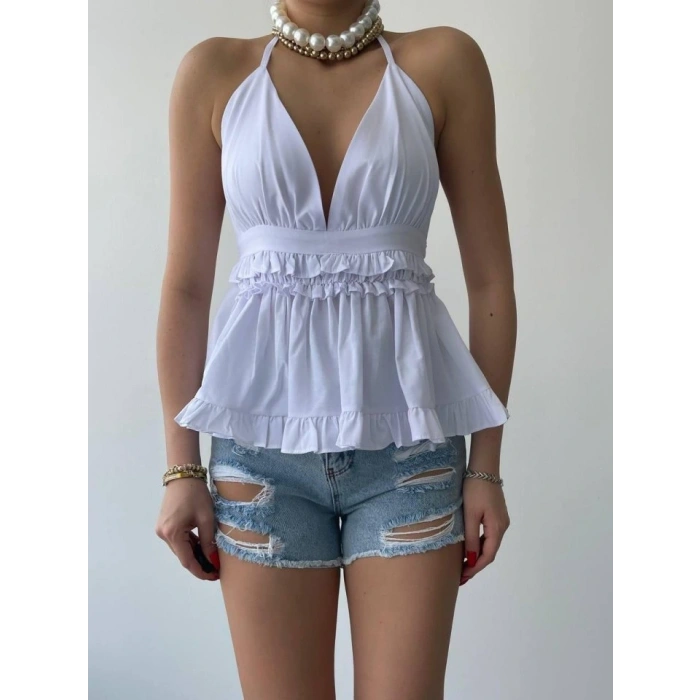 Agnes Sırt Detay Bluz