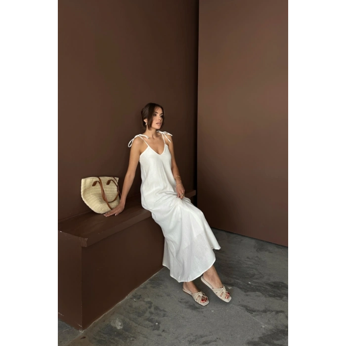 AKILI UZUN ALAŞ MÜLİN ELBİE  Beyaz