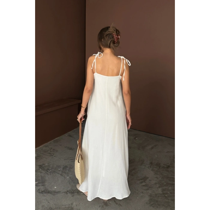 AKILI UZUN ALAŞ MÜLİN ELBİE  Beyaz