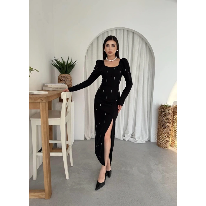 Akit İnci Detaylı Elbise