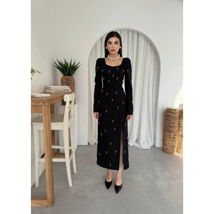 Akit İnci Detaylı Elbise