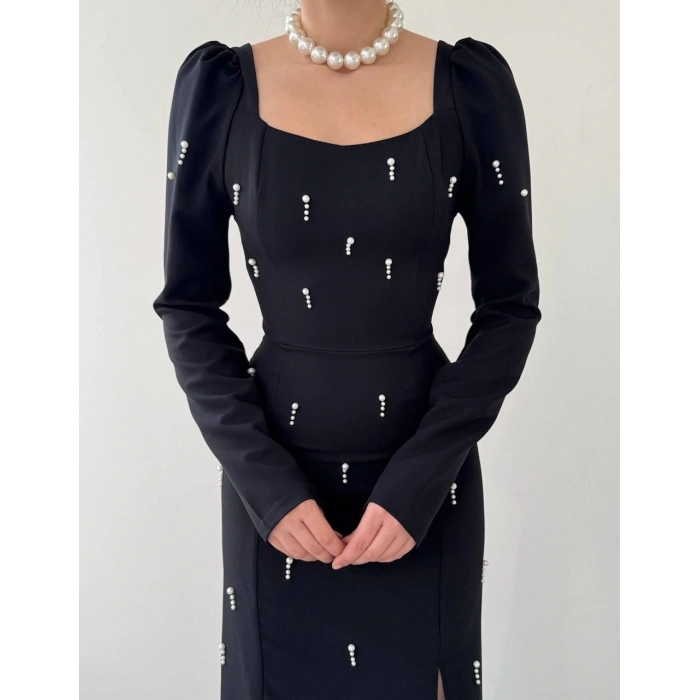 Akit İnci Detaylı Elbise