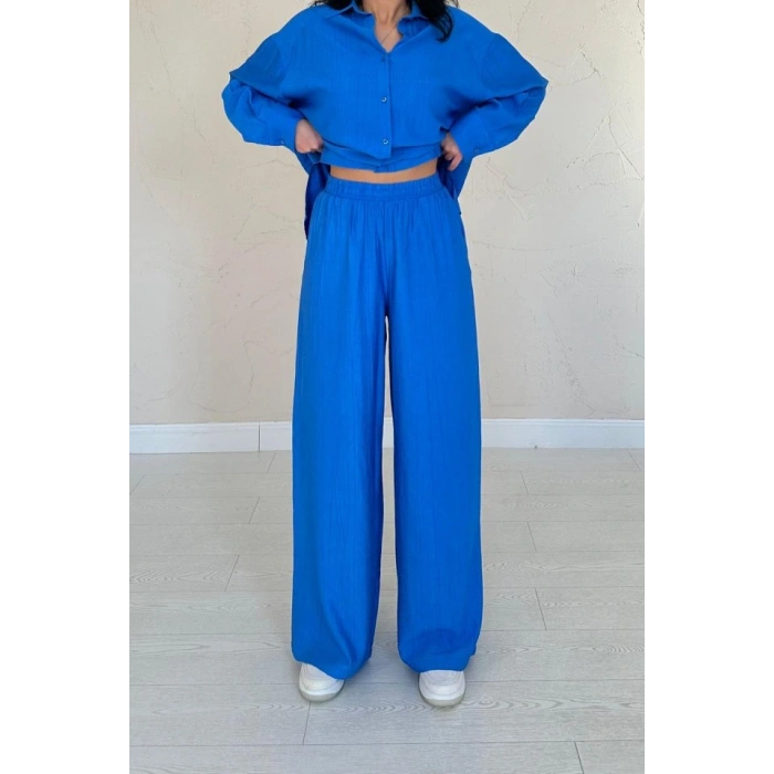 aks Alice Gömlek Ve Bol Kesim Pantolon Takım