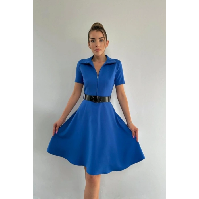 aks Kemerli por Elbise