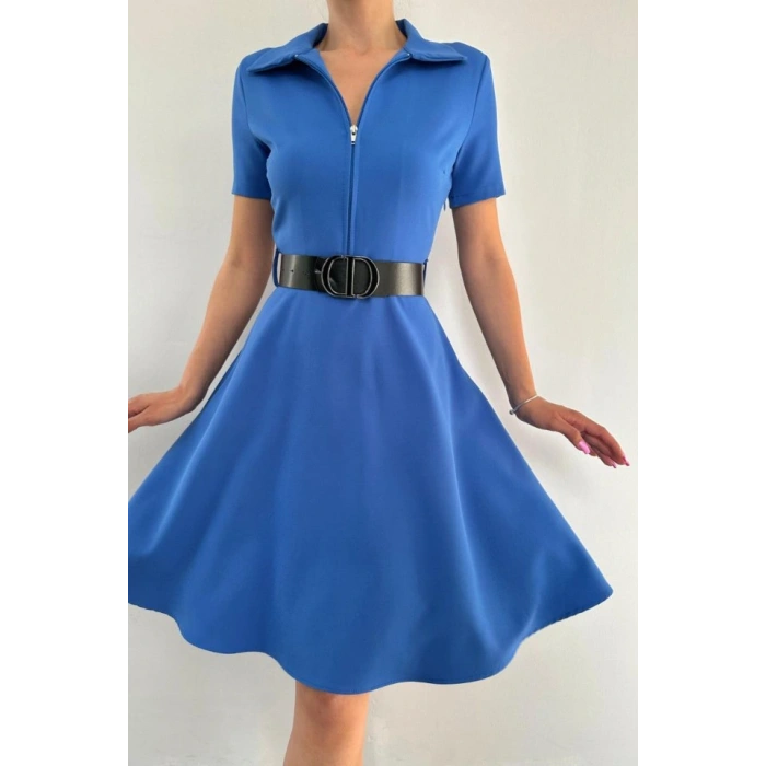 aks Kemerli por Elbise