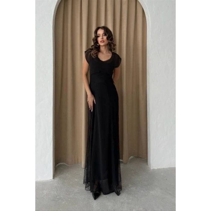 Archernar Şifon Tül Elbise 27048