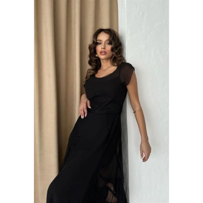 Archernar Şifon Tül Elbise 27048