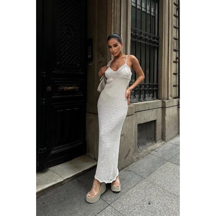 Artesmis Askılı Ajurlu Elbise 2773