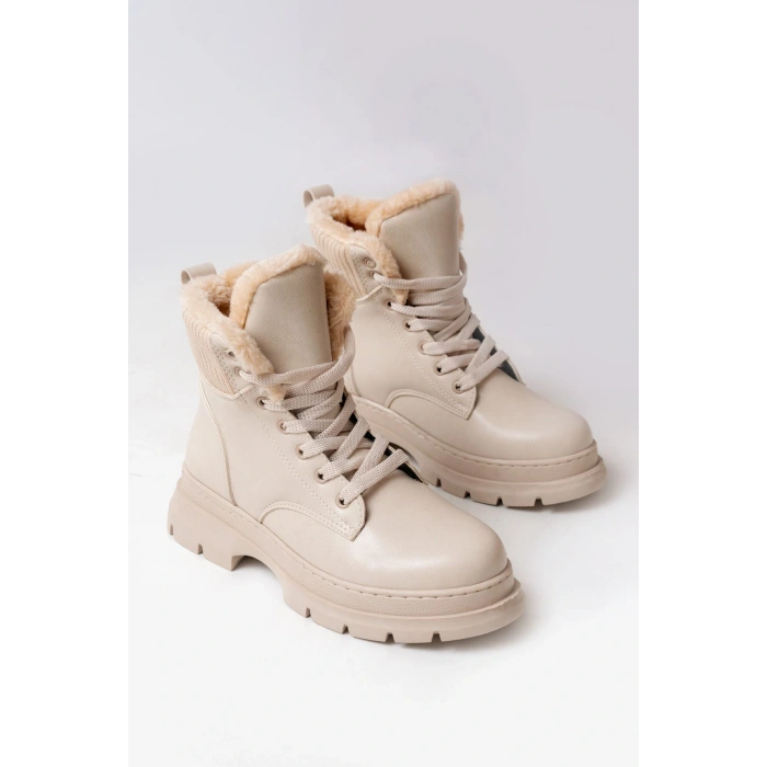 ASM-080 Bej Bağcıklı Günlük Kadın Bot