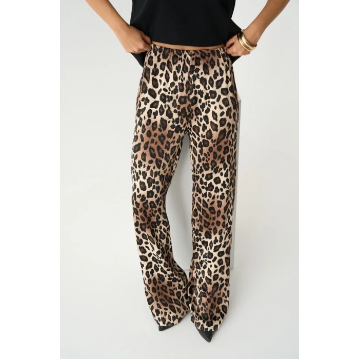 Lastikli Pantolon  Leopar
