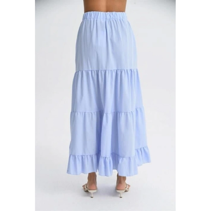 Audrey Fıfrlı Yırtmaç Detay Etek 4037