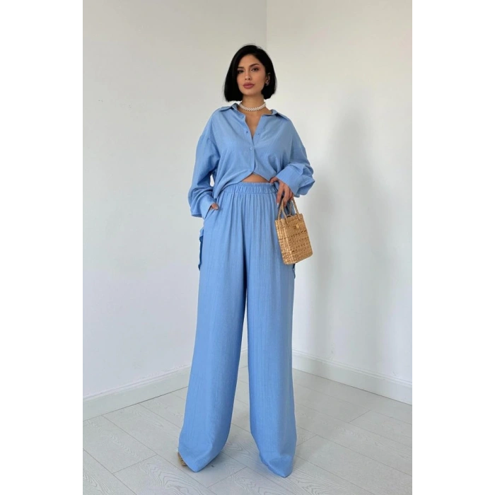 avi Alice Gömlek Ve Bol Kesim Pantolon Takım