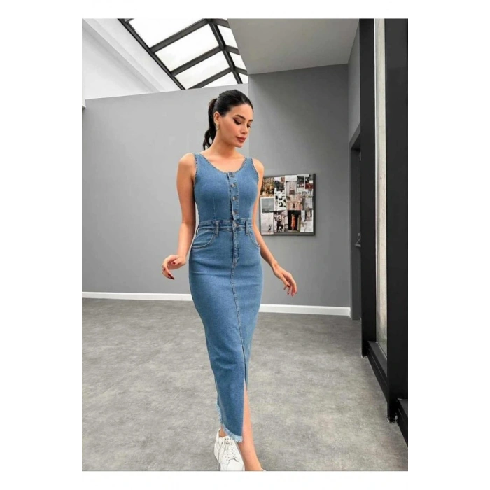 avi ikralı Kot Jile Elbise