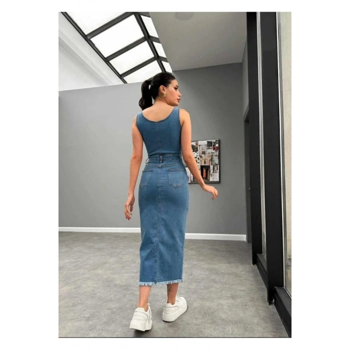 avi ikralı Kot Jile Elbise