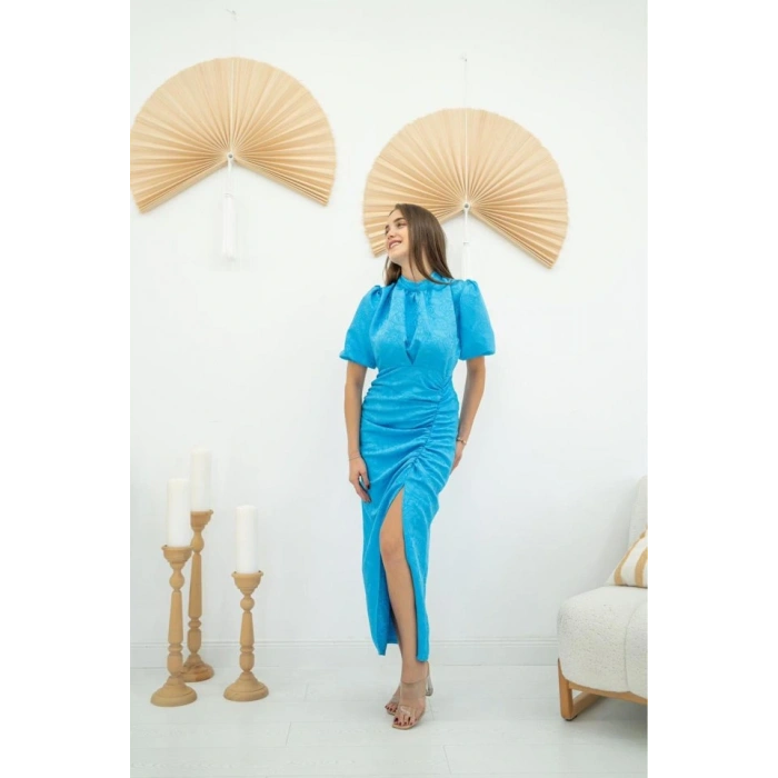 avi Jakarlı Ve Desenli Elbise