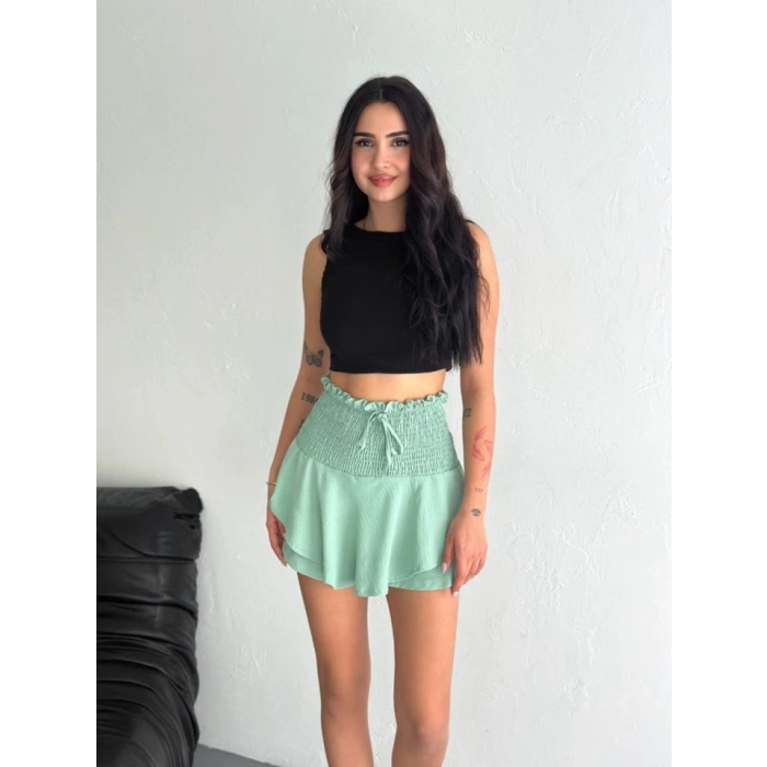 Ayrobin Şortlu Etek  u Yeşili